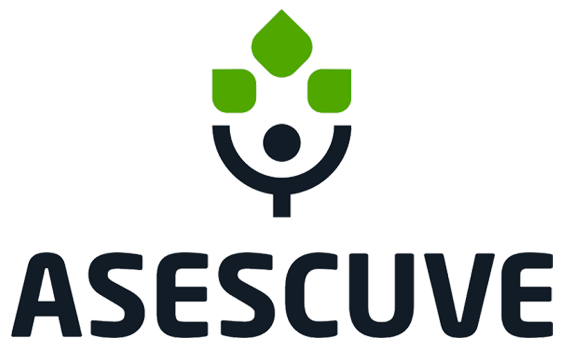 Logo transparente de ASESCUVE Asociacion Española de Cubiertas Verdes y Ajardinamientos Verticales
